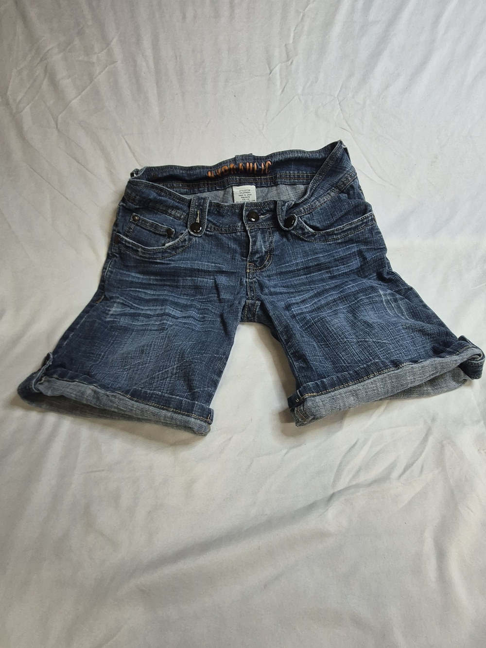 Women’s Hydraulic Roll-Cuff Shorts Y2k Style